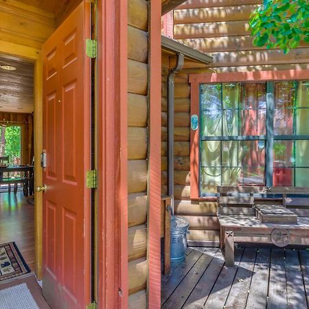 Unique Bear Country Cabin In Ruidoso With Hot Tub! المظهر الخارجي الصورة