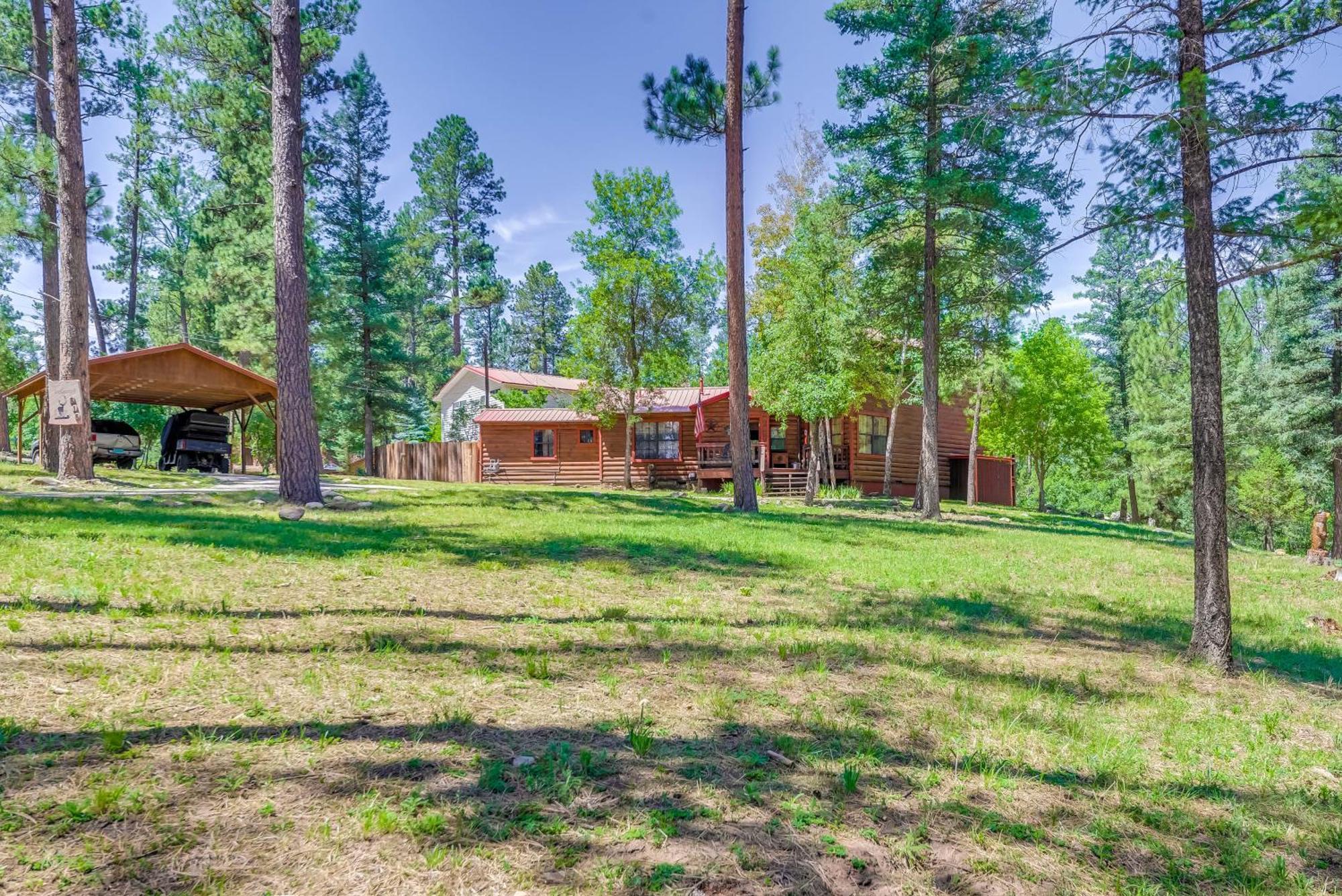 Unique Bear Country Cabin In Ruidoso With Hot Tub! المظهر الخارجي الصورة